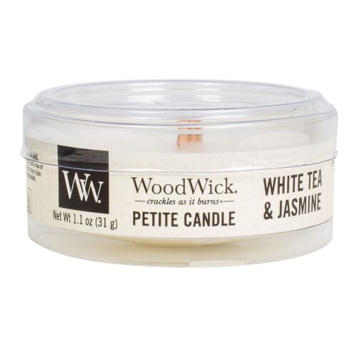 WoodWick White Tea & Jasmine Petit Candle
