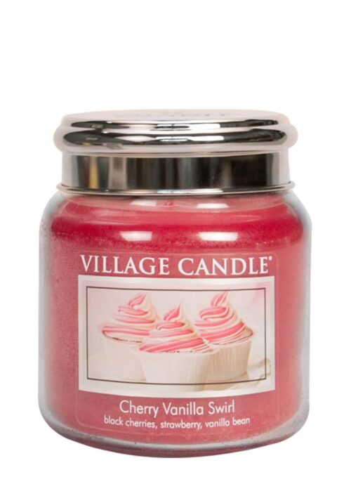 Cherry Vanilla Swirl Village Candle Geurkaars Medium