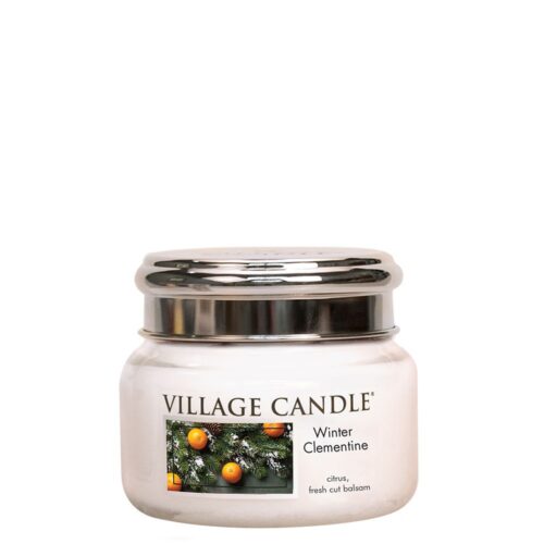 Winter Clementine Village Candle Geurkaars Small