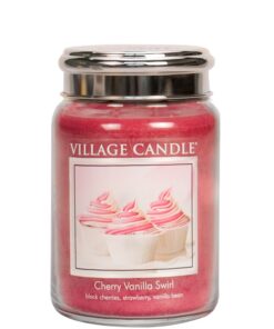 Cherry Vanilla Swirl Village Candle Geurkaars Large