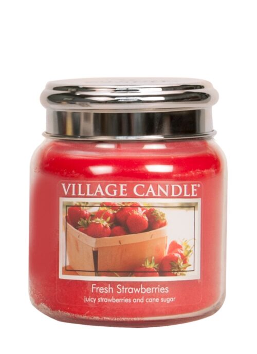 Fresh Strawberries Village Candle Geurkaars Medium