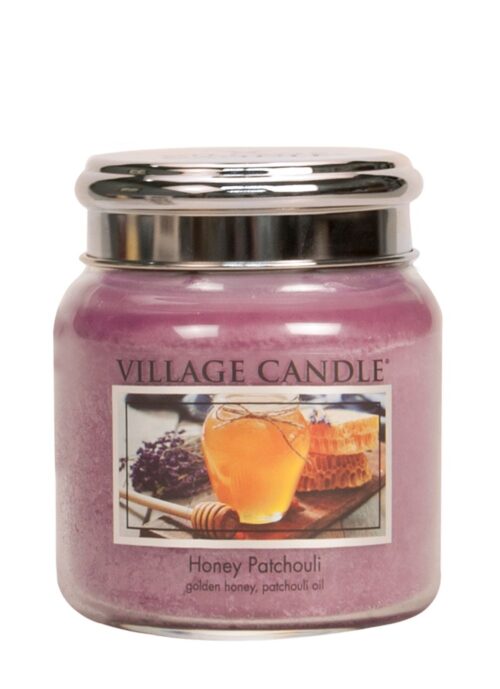 Honey Patchouli Village Candle Geurkaars Medium