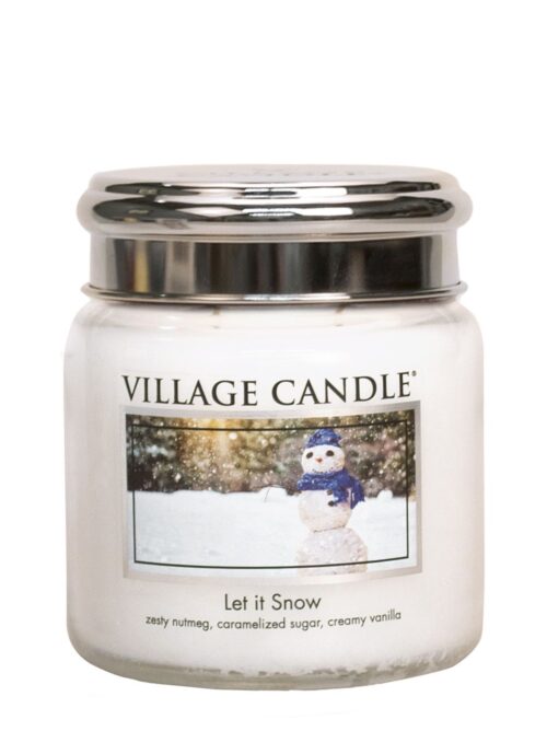 Let It Snow Village Candle Geurkaars Medium