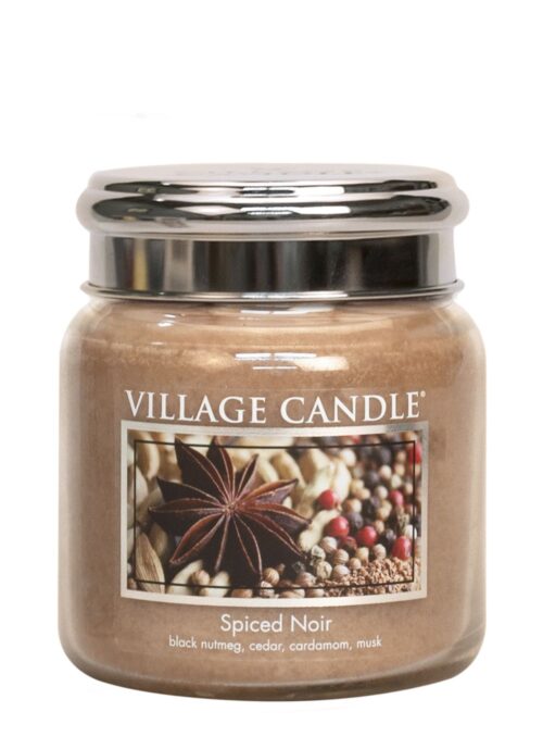 Spiced Noir Village Candle Geurkaars Medium