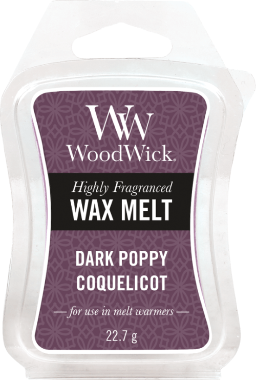 WoodWick Dark Poppy Mini Wax Melt