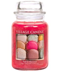 French Macaron Village Candle Geurkaars Large