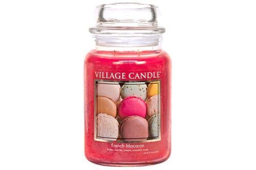 French Macaron Village Candle Geurkaars Large