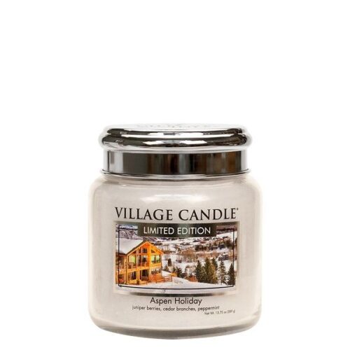 Aspen Holiday Village Candle Geurkaars Medium