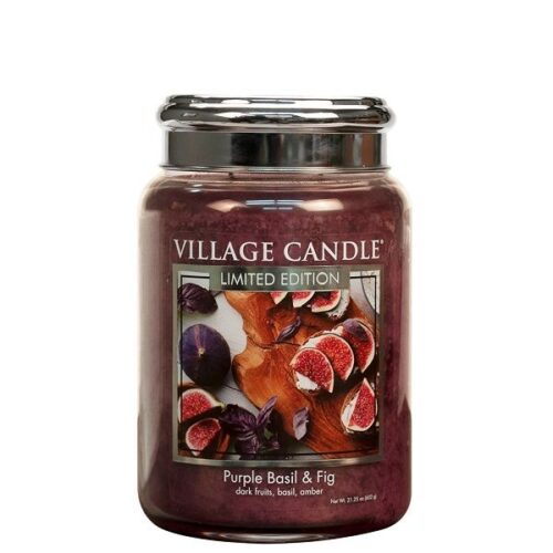 Purple Basil & Fig Village Candle Geurkaars Large