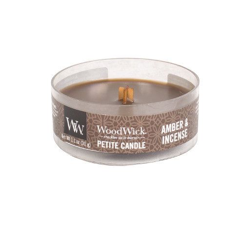 WoodWick Amber & Incense Petit Candle
