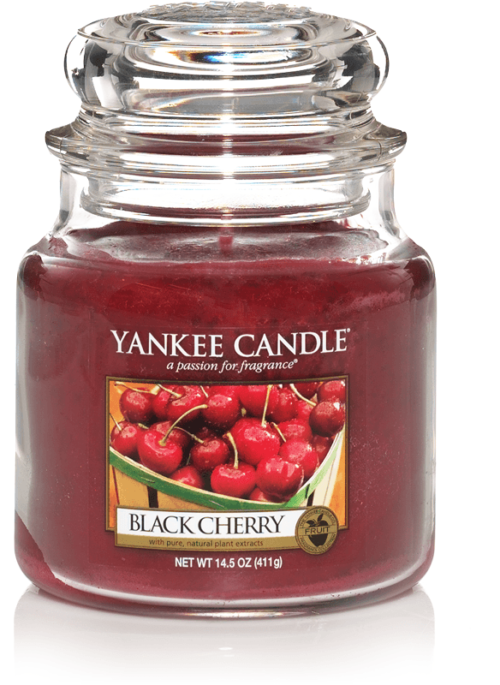 Black Cherry Medium Jar Yankee Candle