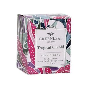 Greenleaf Tropical Orchid Votive Geurkaars