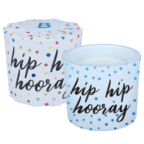 BomB Cosmetics Hip Hip Hooray Wrapped Candle