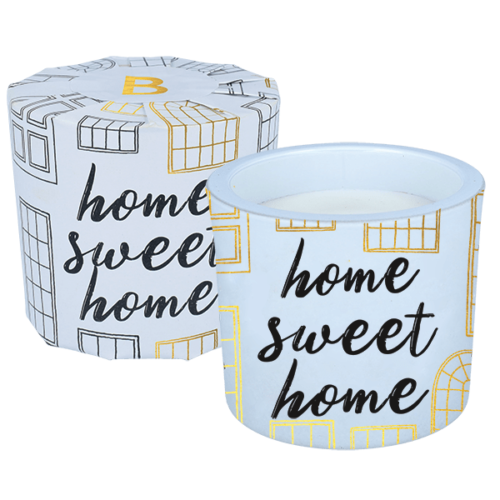 BomB Cosmetics Home Sweet Home Wrapped Candle