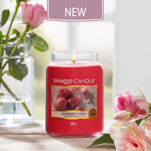 Roseberry Sorbet geurkaarsen van Yankee Candle
