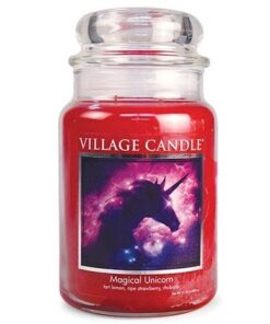 Magical Unicorn Village Candle Geurkaars Large