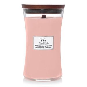 WoodWick Pressed Blooms & Patchouli Large Geurkaars