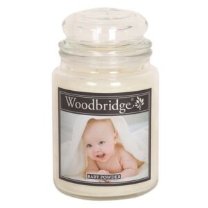 Woodbridge-babypowder-babypoeder-wasverzachter-large-candle-www-geurenzeepshop-nl
