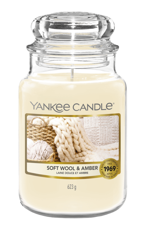 Soft Wool & Amber Large Jar Yankee Candle