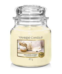 Soft Wool & Amber Medium Jar Yankee Candle