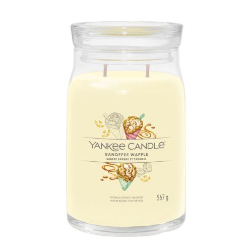 Banoffee Waffle Large Signature Yankee Candle Geurkaars