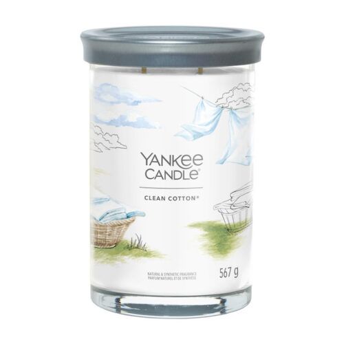 Clean Cotton Signature Large Tumbler Yankee Candle Geurkaars