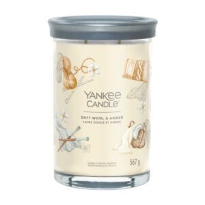 Soft Wool & Amber Signature Large Tumbler Yankee Candle Geurkaars