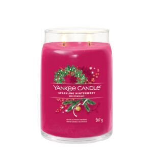 Sparkling Winterberry Large Signature Yankee Candle Geurkaars