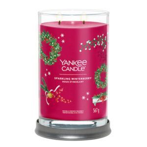 Sparkling Winterberry Signature Large Tumbler Yankee Candle Geurkaars