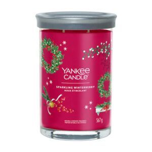 Sparkling Winterberry Signature Large Tumbler Yankee Candle Geurkaars