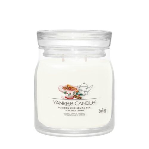 London Christmas Tea Medium Signature Yankee Candle Geurkaars