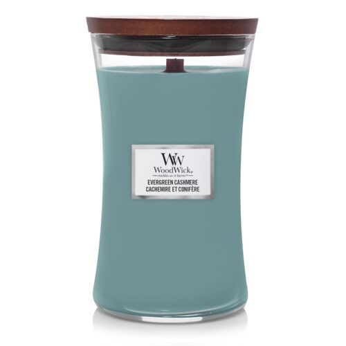 WoodWick Evergreen Cashmere Large Geurkaars