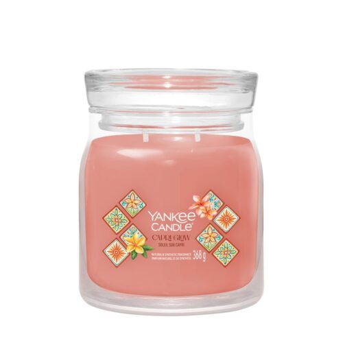 Capri Glow Medium Signature Yankee Candle Geurkaars