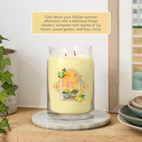 Lemon Gelato Large Signature Yankee Candle Geurkaars