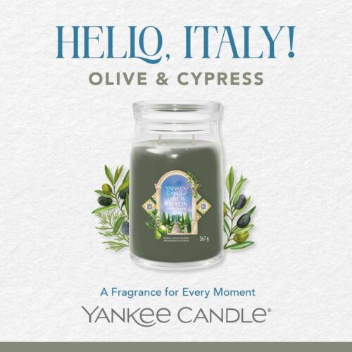 Olive & Cypress Large Signature Yankee Candle Geurkaars