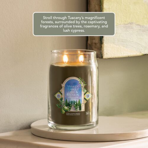 Olive & Cypress Large Signature Yankee Candle Geurkaars