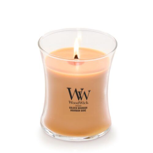 WoodWick Golden Bourbon Medium Geurkaars