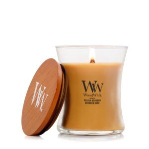WoodWick Golden Bourbon Medium Geurkaars