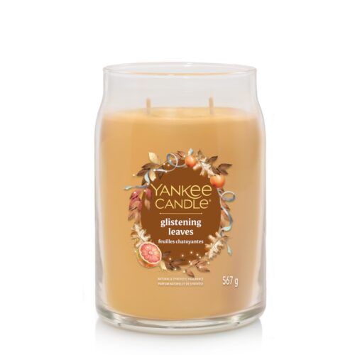 Glistening Leaves Large Signature Yankee Candle Geurkaars