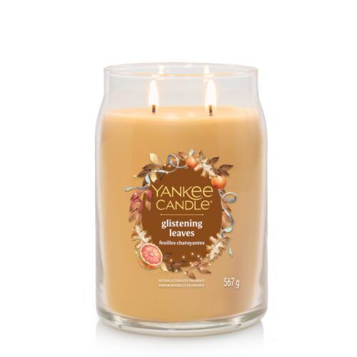 Glistening Leaves Large Signature Yankee Candle Geurkaars