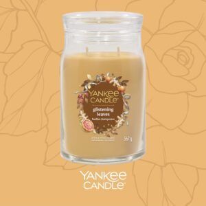 Glistening Leaves Large Signature Yankee Candle Geurkaars
