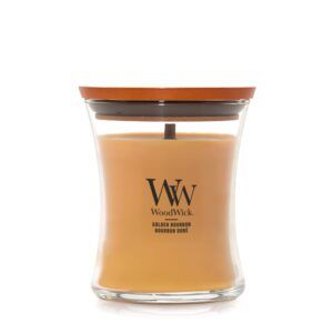 WoodWick Golden Bourbon Medium Geurkaars