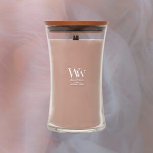WoodWick Patchouli Crème Large Geurkaars