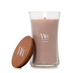 WoodWick Patchouli Crème Large Geurkaars