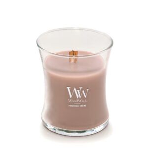 WoodWick Patchouli Crème Medium Geurkaars
