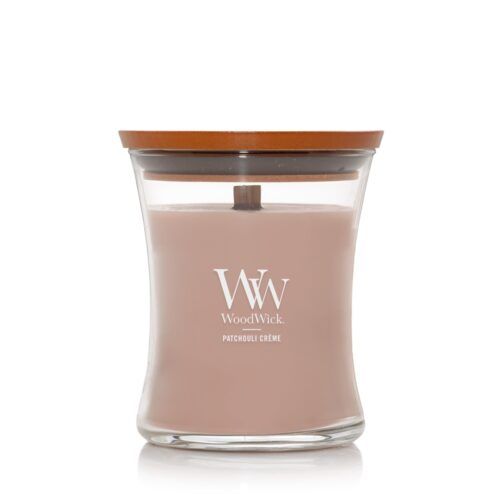 WoodWick Patchouli Crème Medium Geurkaars