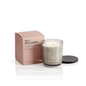 Irish Leather & Oud Geurkaars Max Benjamin