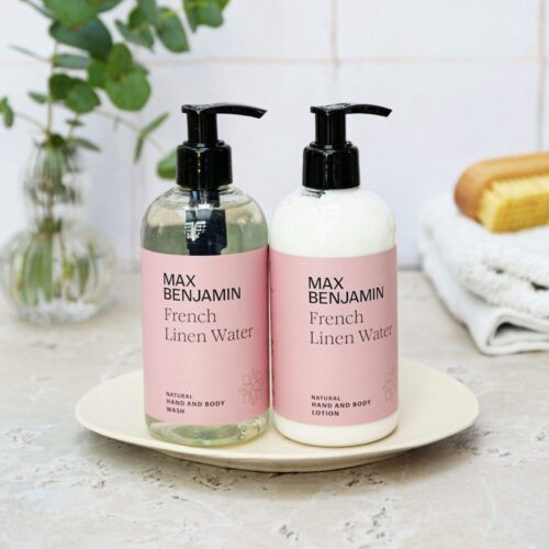 French Linen Water Hand & Body Wash en Lotion Giftset Max Benjamin