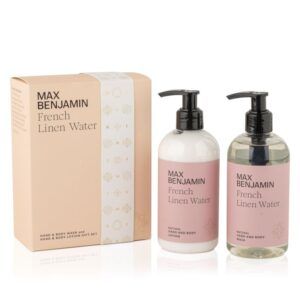 French Linen Water Hand & Body Wash en Lotion Giftset Max Benjamin